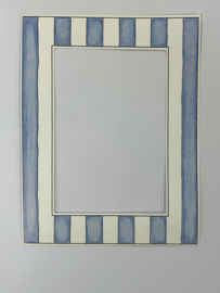 Blue/White Stripe Frame - My Mind's Eye