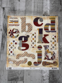 Monogram Die Cut Alpha Well Worn - The Paper Loft