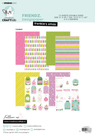 Friendz Designpaper Frenkie's Xmas - Creative Craftlab