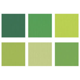 Cardstock Multipack Groen 12x12 - Florence