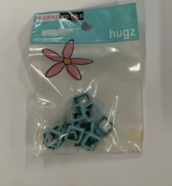 Hugz Turquoise Ringlet - ScrapWorks