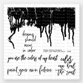 Color Can Heal the Soul Clear Stamps - Picket Fence