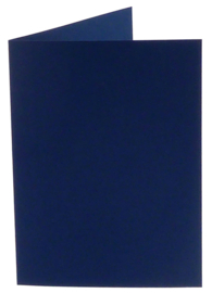 6x double card Original 105x148mm A6 navy blue - Papicolor