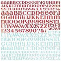 Alphabet Stickers - Eskimo Kisses Collection BasicGrey