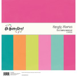 12x12 Simple Basic Kit - Oh Happy Day Collection