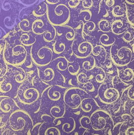 Royal Purple Elegant Swirls - Printworks