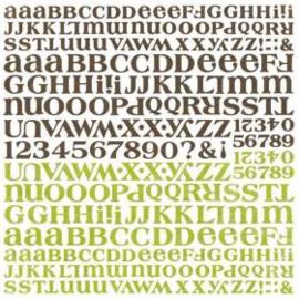 Letters Stickers - Lilykate Collection BasicGrey