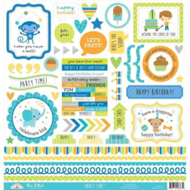 Party Time This & That Stickers - Doodlebug