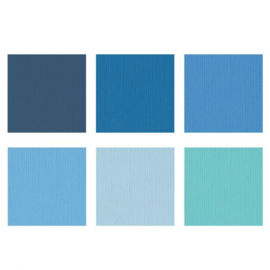 Cardstock Multipack Blauw 12x12 - Florence