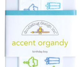 Accent Organdy Birthday Boy Doodlebug Design