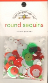 Round Sequins Christmas Assortment - Doodlebug