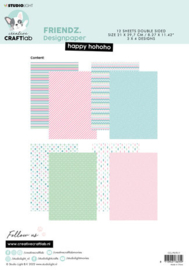 Friendz Designpaper Happy Ho Ho Ho - Creative Craftlab