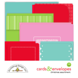 Christmas Assortment Cards & Envelopes - Doodlebug