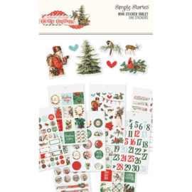 Country Christmas Mini Sticker Tablet 390 Stickers - Simple Stories