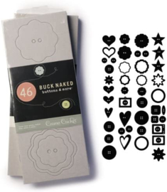 Buttons & More Buck Naked Chipboard - Cosmo Cricket