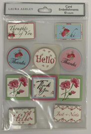 Laura Ashley Card Embellishments - Colorbok