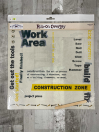 Construction Rub-on Overlay - Karen Foster