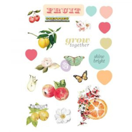 Fruit Paradise Puffy Stickers - Prima Marketing