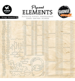 Grunge Collection Plywood Elements -Studio Light