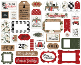 Farmhouse Christmas Frames & Tags - Carta Bella
