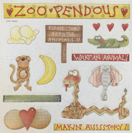 Die-Cut Sheet Zoo Pendous - Provo Craft