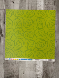 Studio Basics 101 Green Swirls - Creative Imaginations