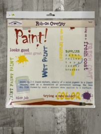 Wet Paint Rub-on Overlay - Karen Foster