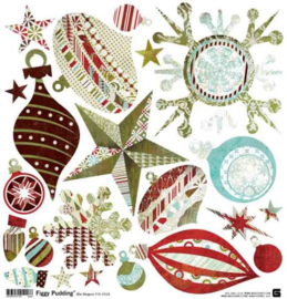 Ornament Stickers - Figgy Pudding Collection BasicGrey