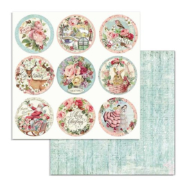 Pink Christmas 12x12 paper pack - Stamperia