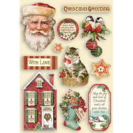 Classic Christmas Wooden Shapes A5 - Stamperia