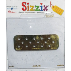 Embossing Folder Border Dots - Sizzix