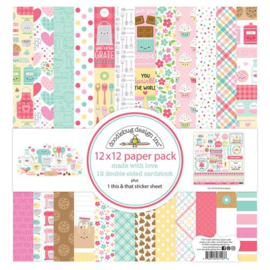 Made with Love 12x12 Paper Pack - Doodlebug