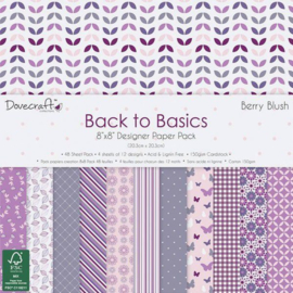 Berry Blush 8"x 8" - Back to Basic Collection Dovecraft