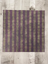 Sonnets Plum & Moss Stripe - Creative Imaginations