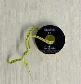 Limeade Dot Ribbon 3ft - Heidi Swapp