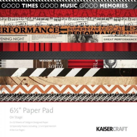 On Stage Paper Pad 6,5x6,5 - Kaisercraft