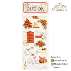 Create Happiness Christmas Rub On - Stamperia