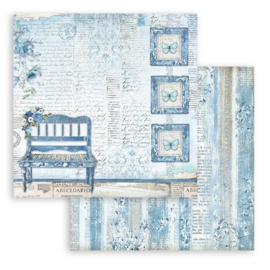 Blue Land Bench 12x12 Paper - Stamperia