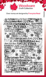 Scratched Background Clear Stamp - Woodware Craft Collection