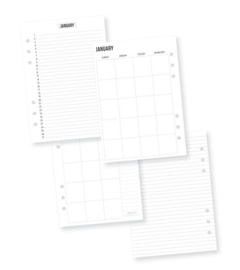 Calendar Inserts A5 Planner Essentials