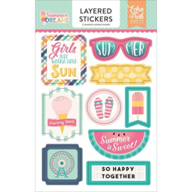 Summer Dreams Layered Stickers Echo Park