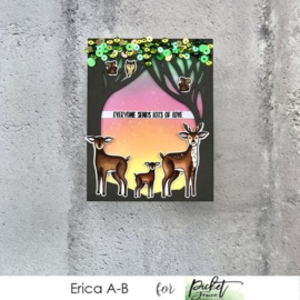 Trees Silhouette Cover Plate Die A2 - Picket Fence