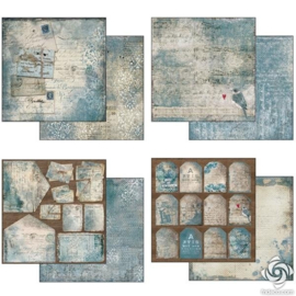 Blues 12x12 10 double sided sheets Stamperia