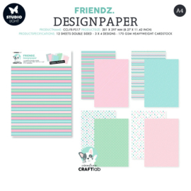 Friendz Designpaper Happy Ho Ho Ho - Creative Craftlab