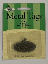 Metal Tag Lap Dog - Flair Designs