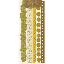 Glitter Borders Lemon Grass Collection - Crate Paper