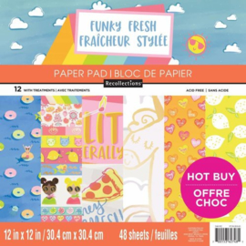 Funky Fresh Paper Pad 12x12 - Craft Smith/Recollections