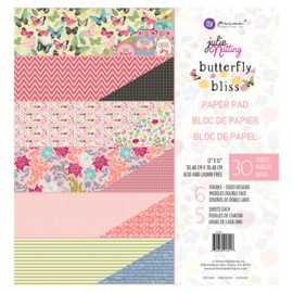 Julie Nutting Butterfly Bliss Paper Pad 12x12 - Prima Marketing