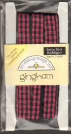 Gingham Beetle Black Bubblegum Doodlebug Design