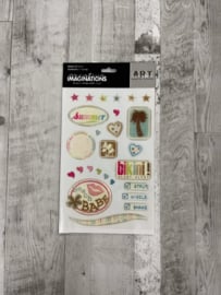 Warehouse Art Collection Epoxy Stickers Summer - Creative Imaginations